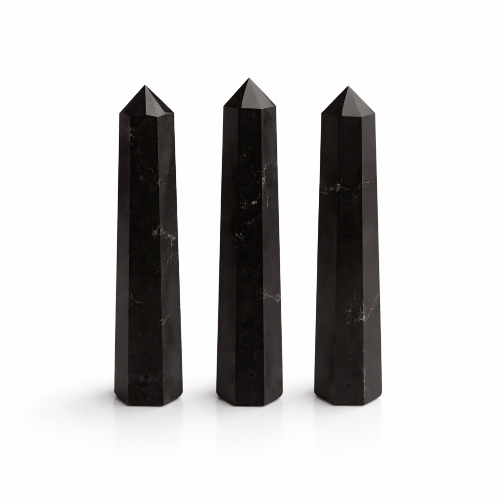 Obélisque Tourmaline Noire Six Faces | Décoration Zen & Ancrage Naturel