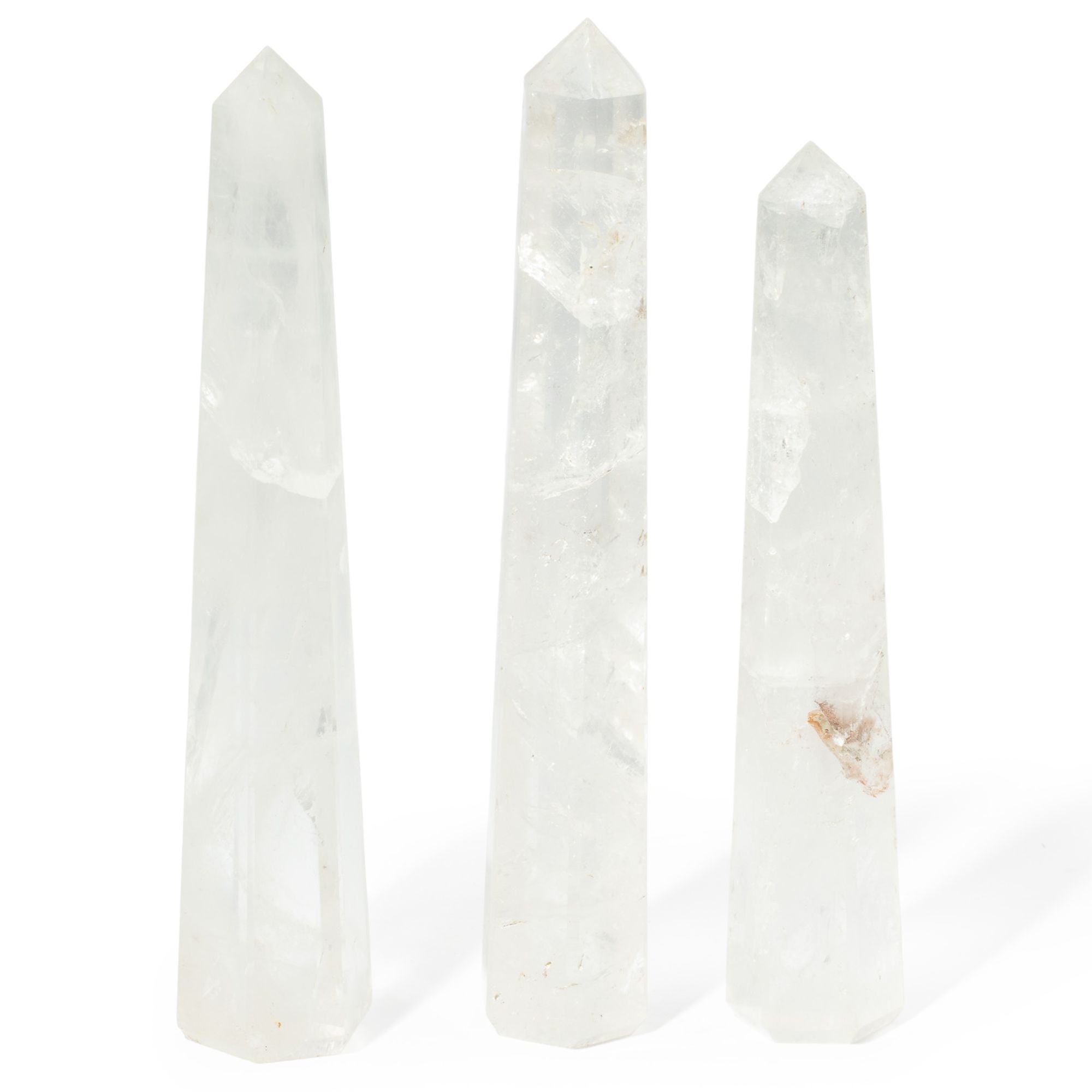 Obélisque Cristal de Roche Six Faces | Décoration Zen & Clarté