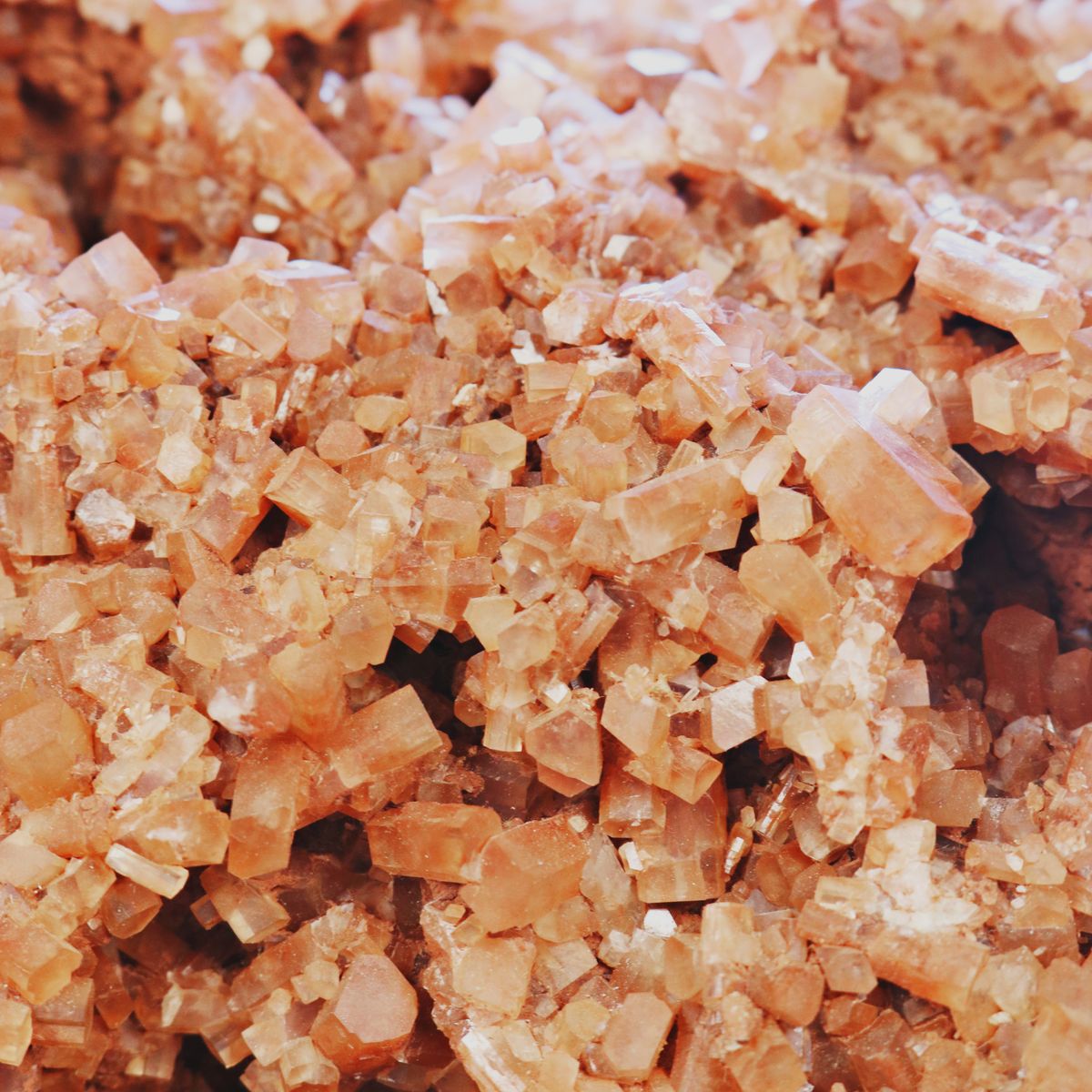 Cristaux de calcite pêche