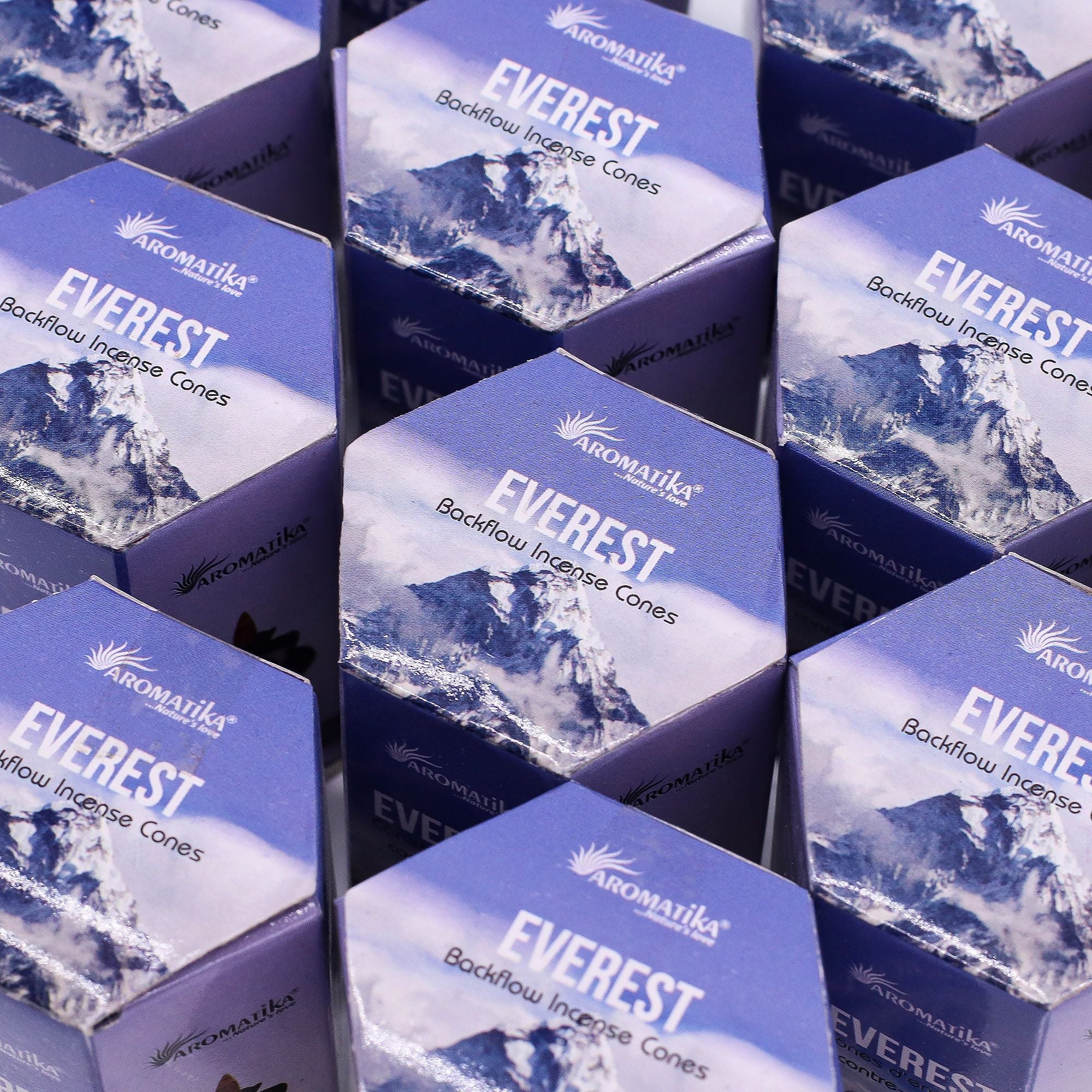boîtes d’encens backflow masala aromatika parfum everest pack de 10 cônes pour brûleur encens cascade