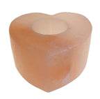 bougeoir sel himalaya coeur pierre naturelle décoration romantique