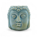 Brûleur huiles essentielles Bouddha bleu en céramique, diffuseur zen décoratif pour huiles parfumées