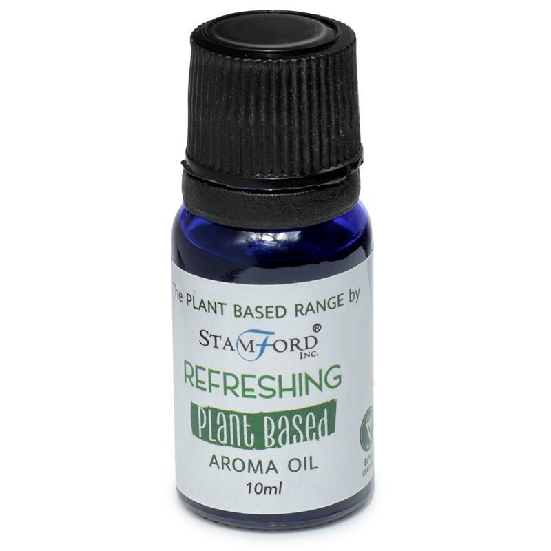 Flacon huile aromatique rafraichissante format compact, parfait pour diffusion et rituel bien-être quotidien