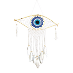 Attrape-Rêves Macramé Œil Bleu | Décoration Zen & Sérénité