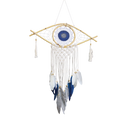 Dream Catcher Protection - Macrame Eye White/Blue/Grey