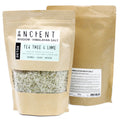 Sachet de sel de bain Himalaya detox 500g avec huiles essentielles d'arbre à thé et citron vert pour purification