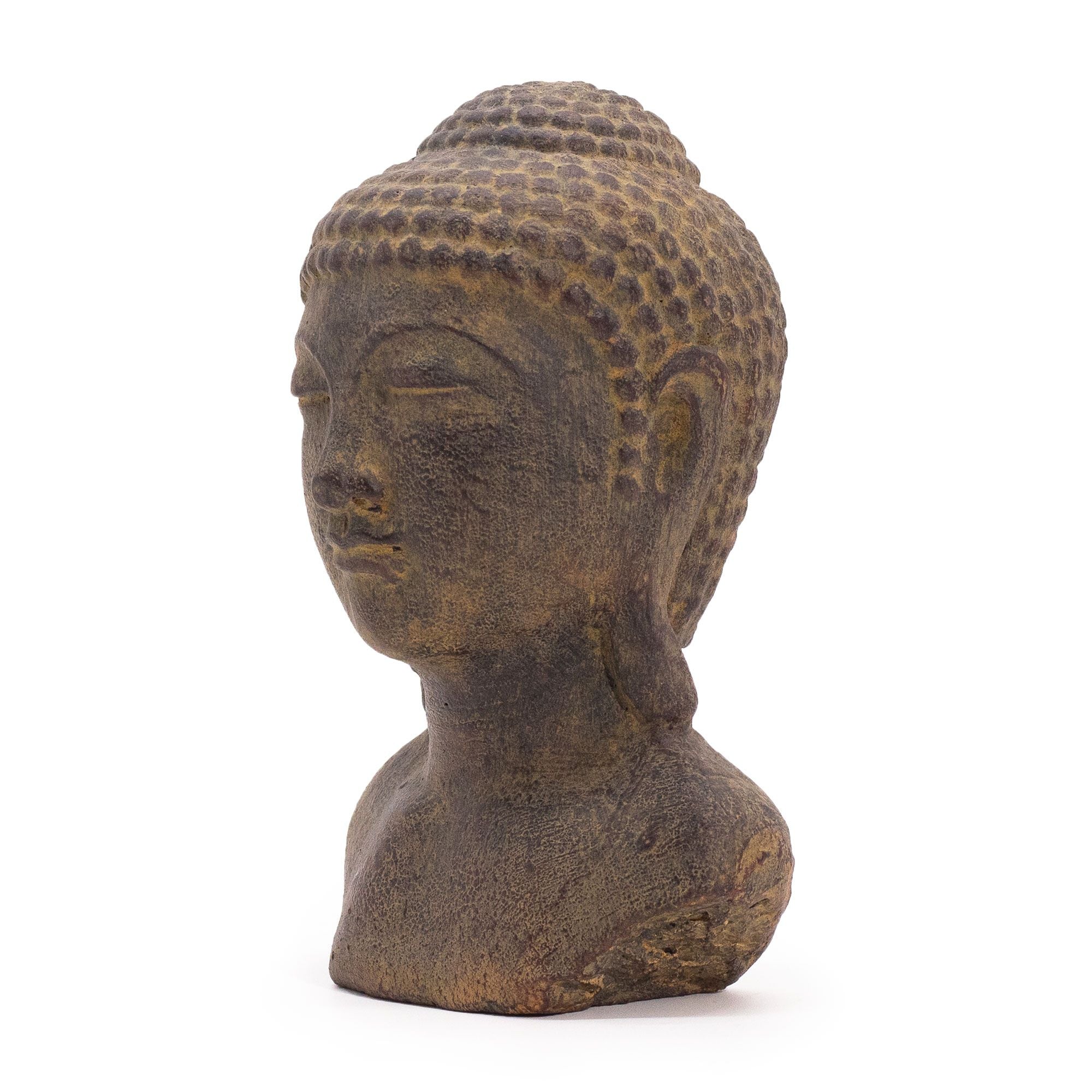 statue bouddha gris décoration intérieure ambiance apaisante