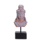 statue princesse java bleu cuivré sur socle décoration zen artisanale indonésie