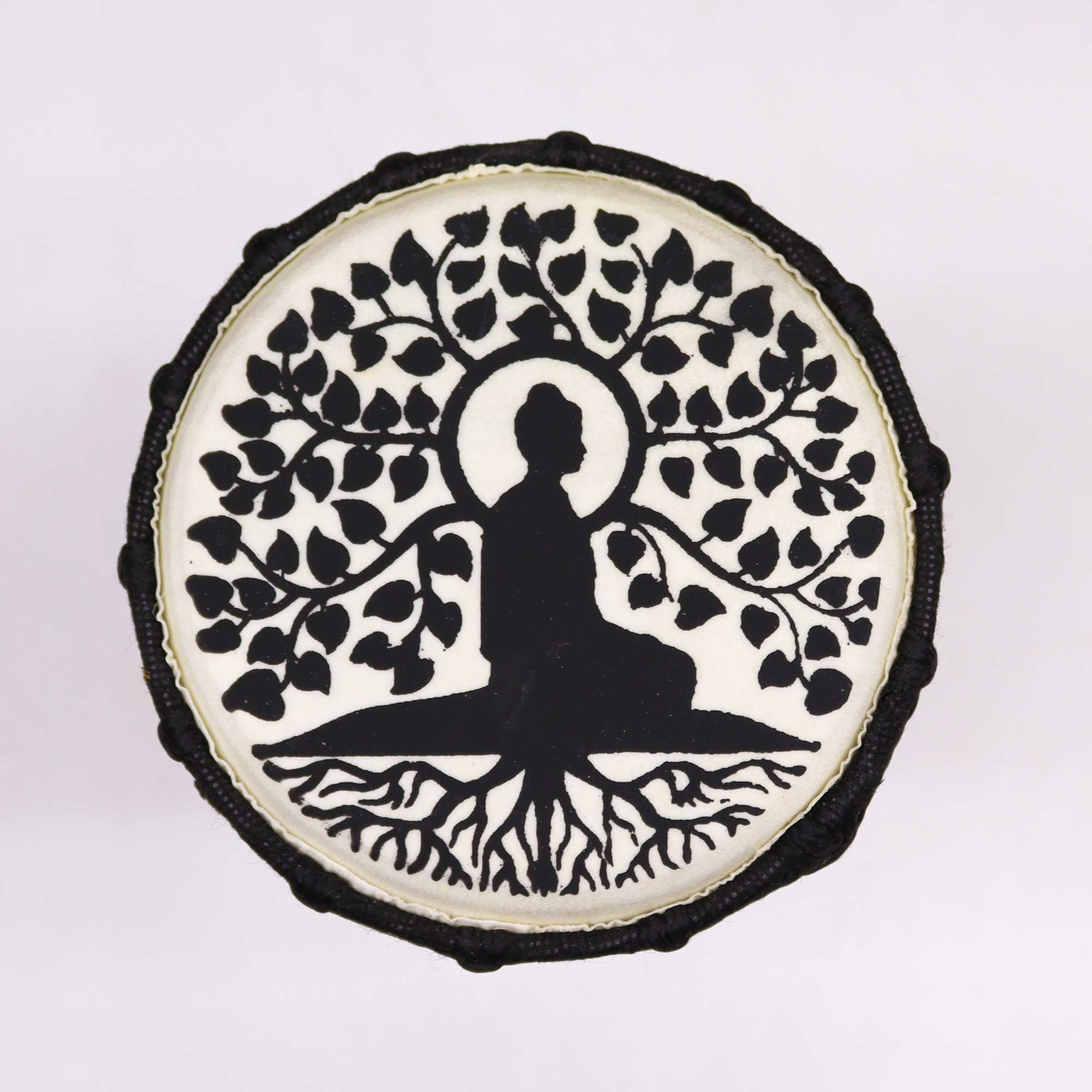 Djembé Artisanal Bois Suar & Peau de Chèvre | Ambiance Zen 25 cm