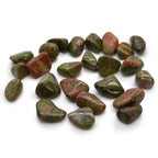 Pierres Roulées Unakite | Lot de 24 Petites Pierres Naturelles d'Afrique