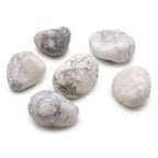 Pierres Roulées Howlite Blanche | Lot de 6 Grandes Pierres Naturelles