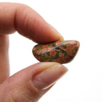 Pierres Roulées Unakite | Lot de 24 Petites Pierres Naturelles d'Afrique