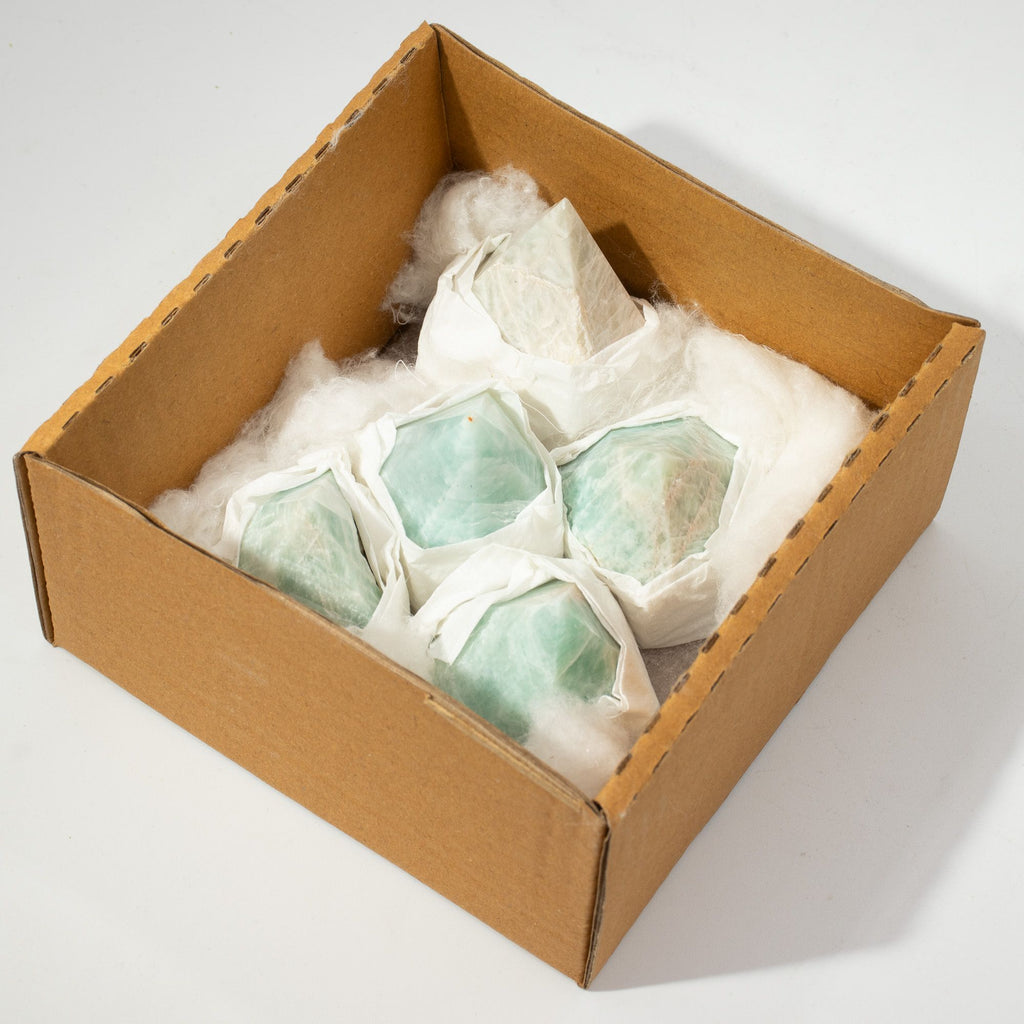 Pointes d'Amazonite Inde | Lot de 5-6 Pierres Naturelles