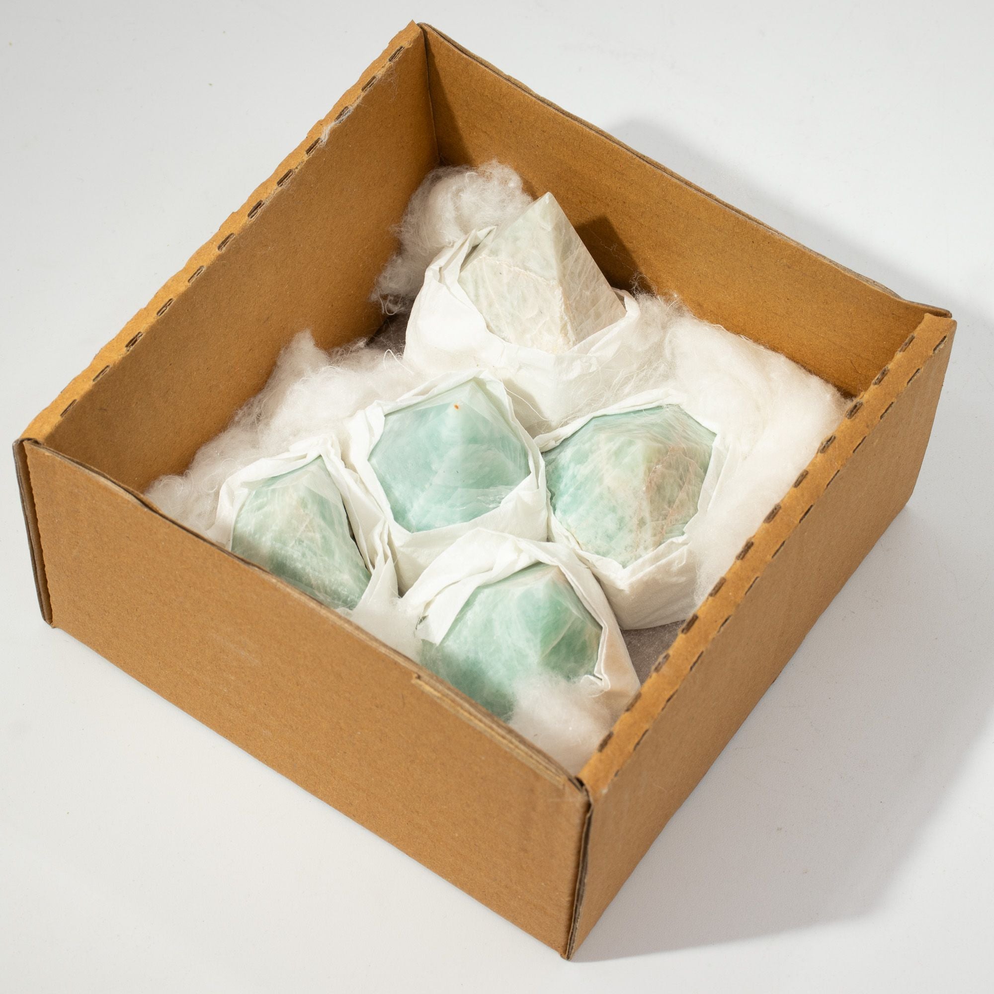 Pointes d'Amazonite Inde | Lot de 5-6 Pierres Naturelles
