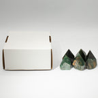 Pointes Aventurine Verte Polie | Lot de 5-6 Pierres Naturelles