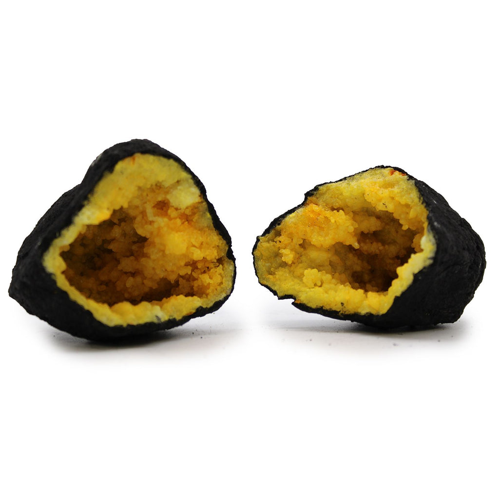 Géode Calcite Colorée Jaune | Décoration Zen Pierre Naturelle