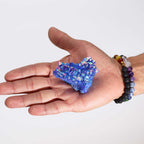 Quartz Aura Aqua Halo | Décoration zen irisée aux reflets aqua