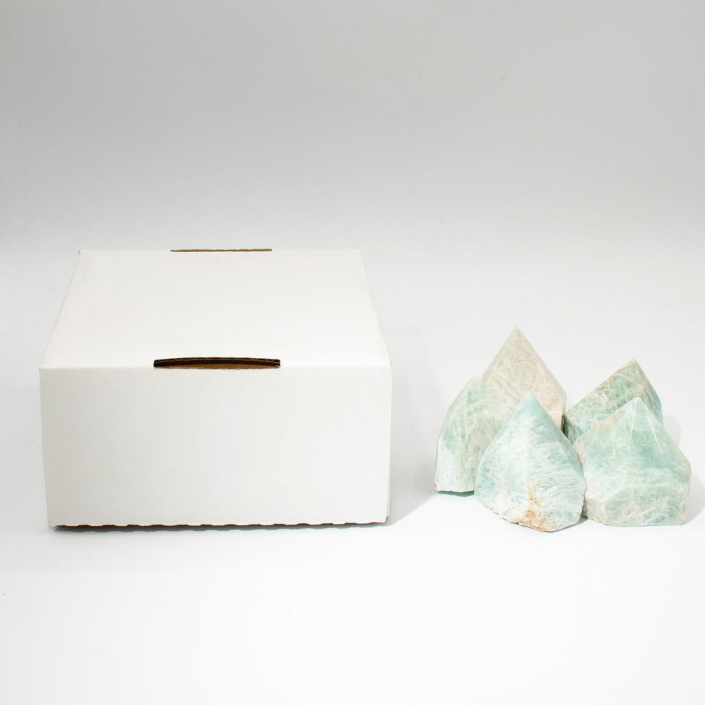 Pointes d'Amazonite Inde | Lot de 5-6 Pierres Naturelles