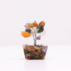 Arbre de Pierres Précieuses Mini | Base Orgonite & Multi-Pierres
