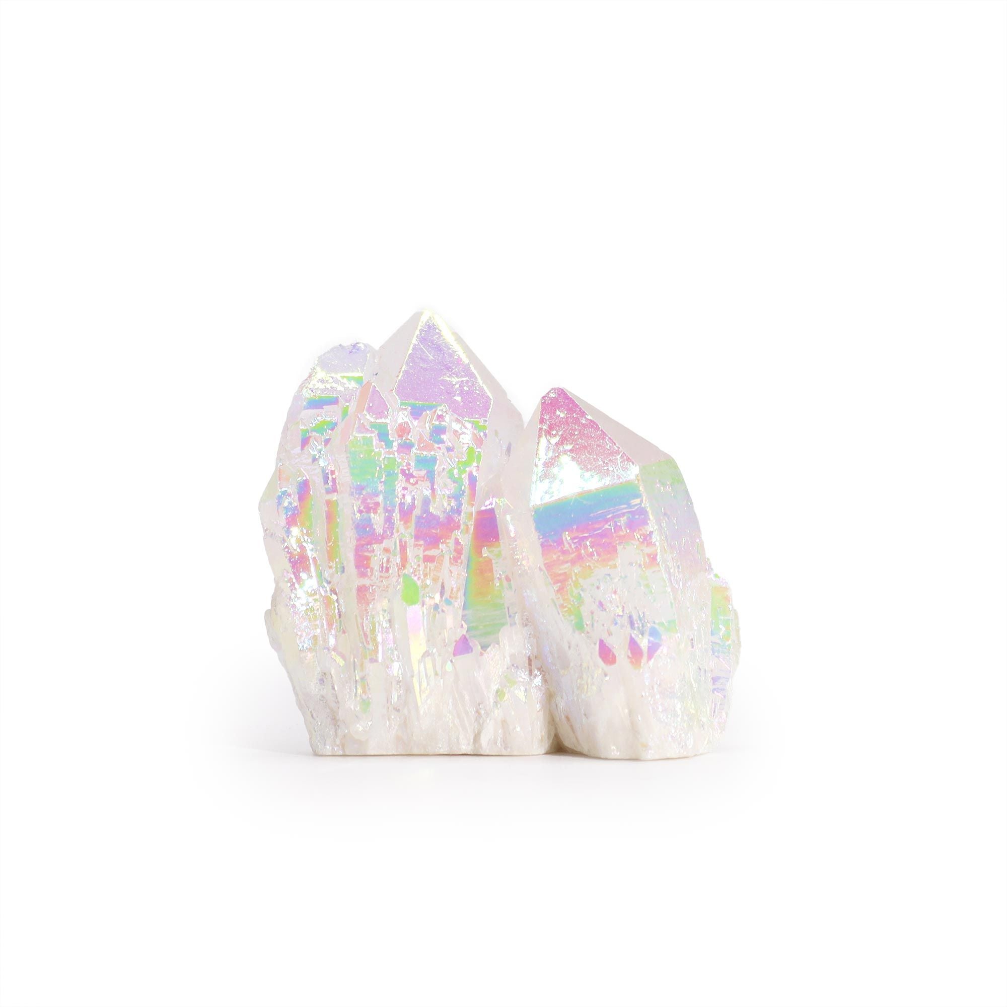 Pierre Quartz Aura Angel | Éclat irisé & douceur apaisante