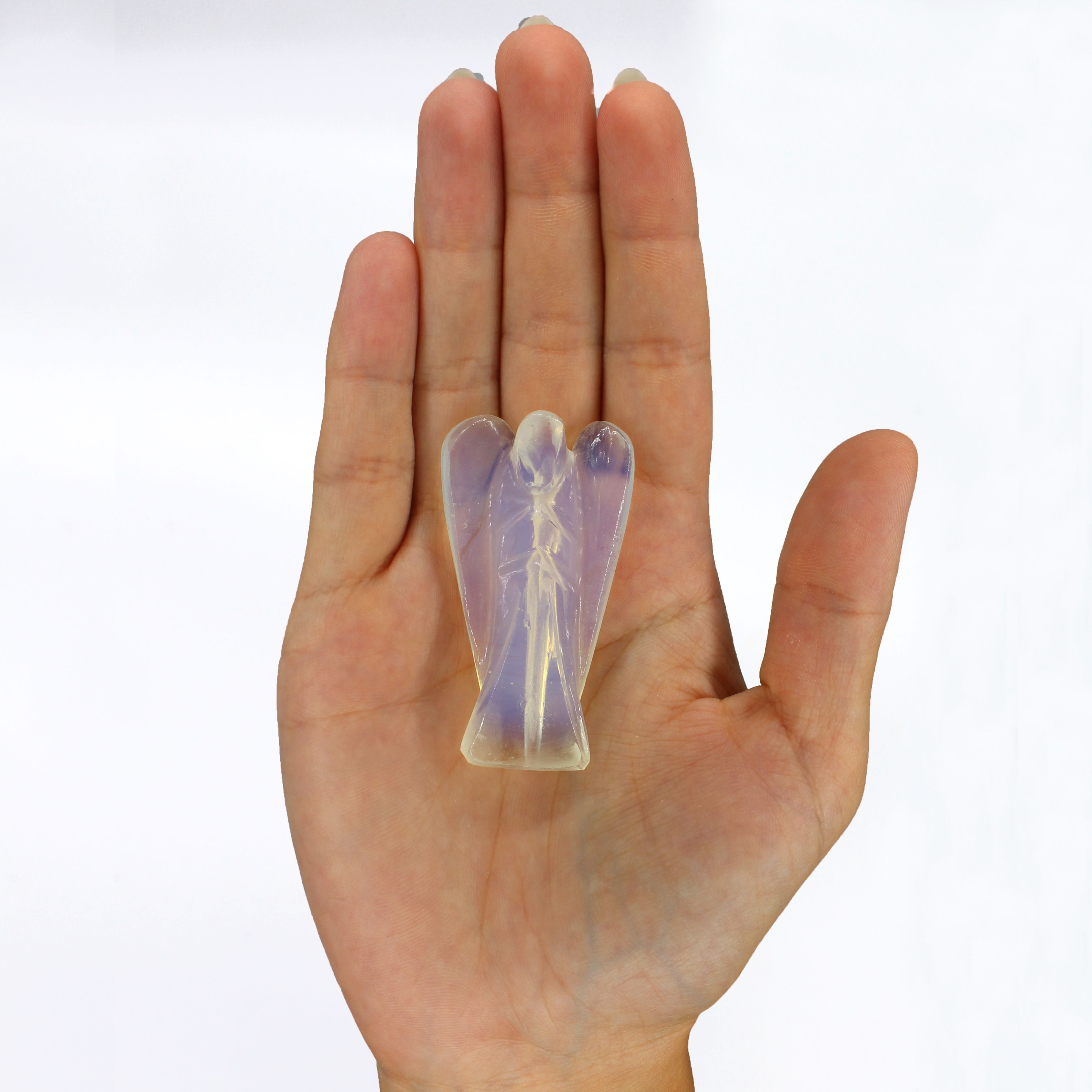 Ange en Opalite sculpté main | Décoration apaisante et sérénité