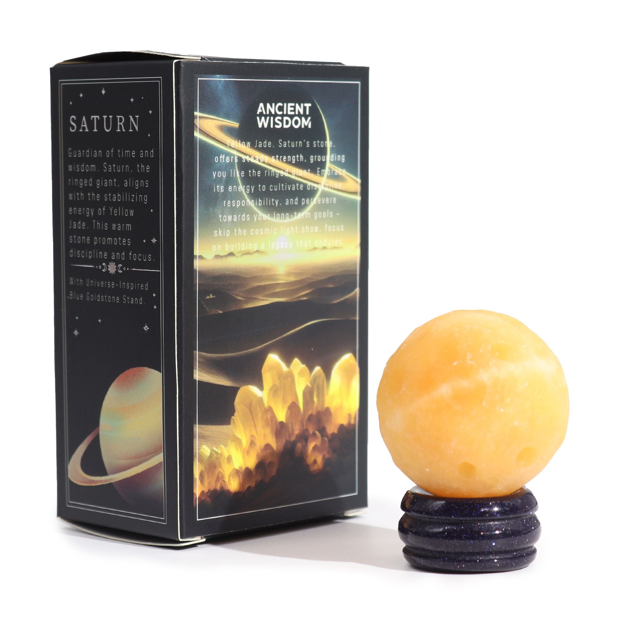 Sphère Jade Jaune 40mm | Support Goldstone Solaire, Décoration Zen