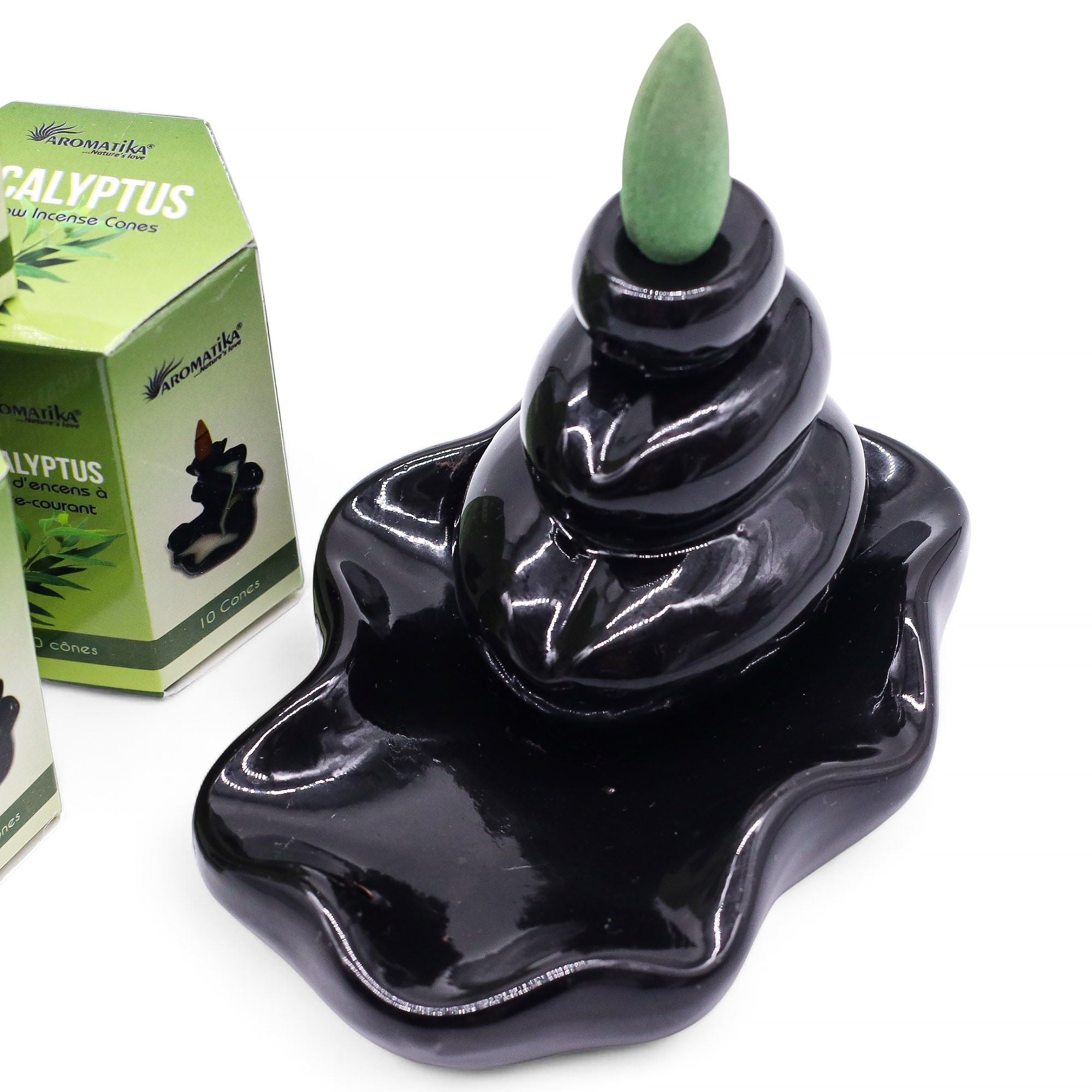 Cônes d'encens backflow Masala Aromatika | Eucalyptus