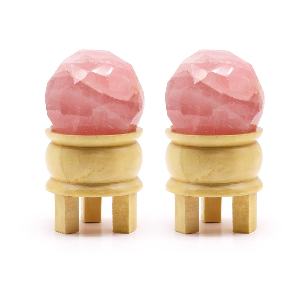 Sphère en Quartz Rose Facetté | Décoration & Bien-être Naturel