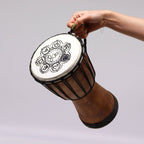 Djembé Artisanal Bois de Suar | Décoration Sonore Zen 30 cm