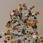 Arbre de Pierres Naturelles & Base Orgonite | 320 Pierres Multicolores