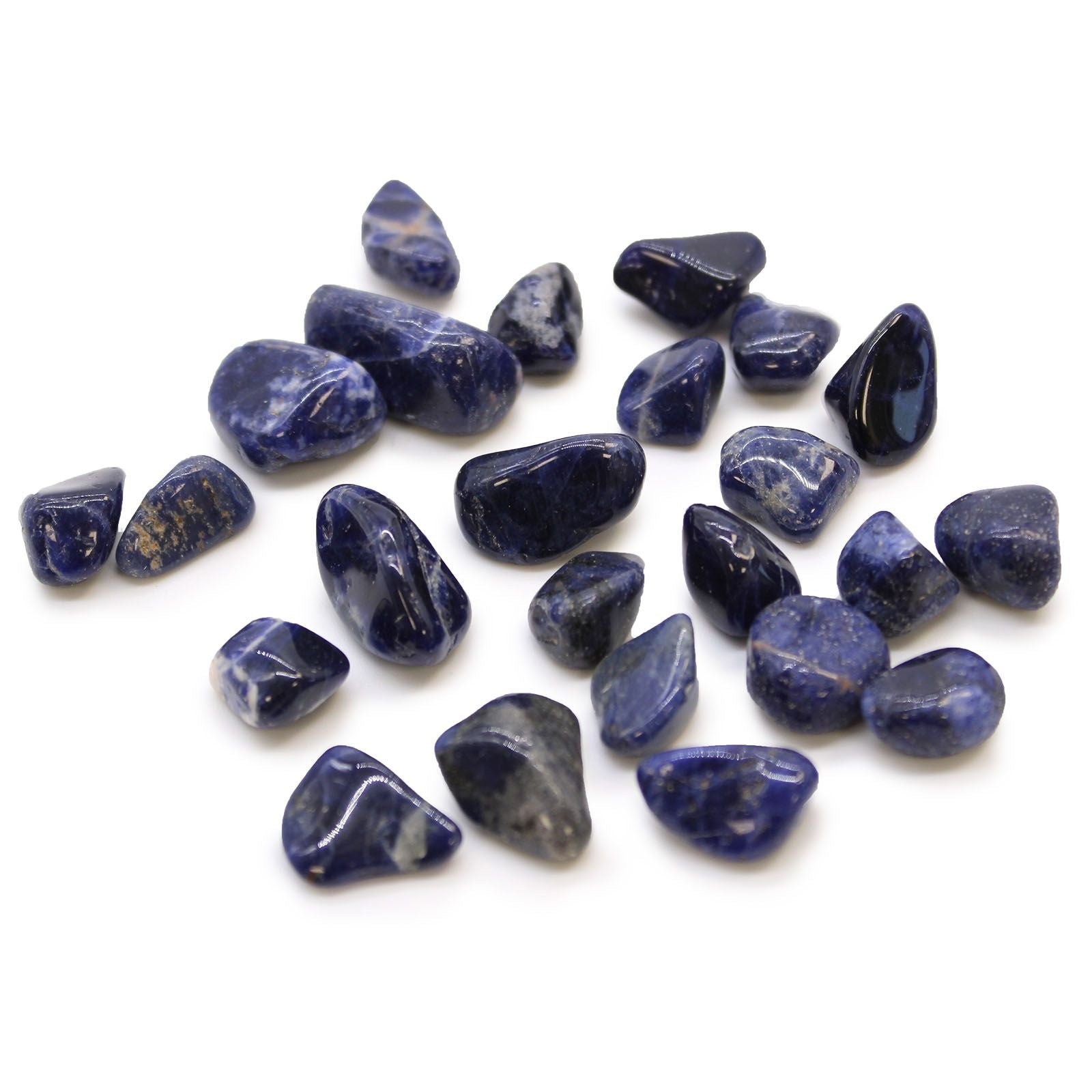Pierres Roulées Sodalite Bleue | Lot de 24 Pierres Naturelles Apaisantes
