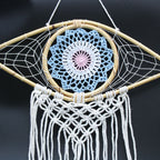 Attrape-Rêves Macramé Œil Bleu | Décoration Zen Cocooning