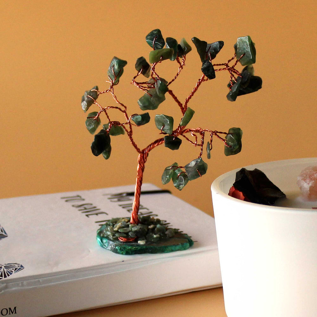 Arbre de Pierres Aventurine Verte | Décoration Zen & Harmonie