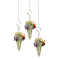 Pendule en Aventurine | Sept Chakras & Perles de Gemmes
