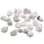 Pierres Roulées Howlite Blanche | Lot de 24 Petites Pierres Naturelles