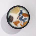 Bougie Aromathérapie Citrus & Pierres Naturelles | Ambiance Soleil & Joie