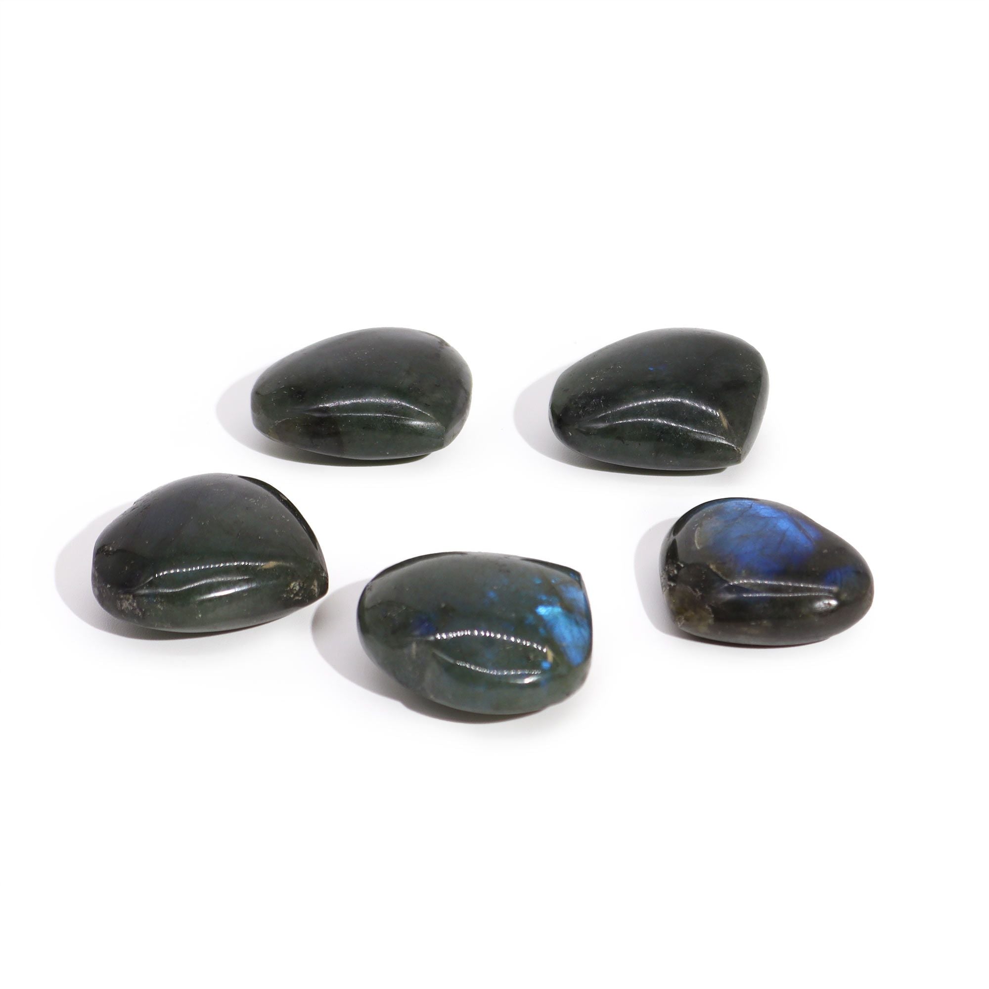 Pierre Cœur Labradorite de Madagascar | Décoration Zen & Bien-être
