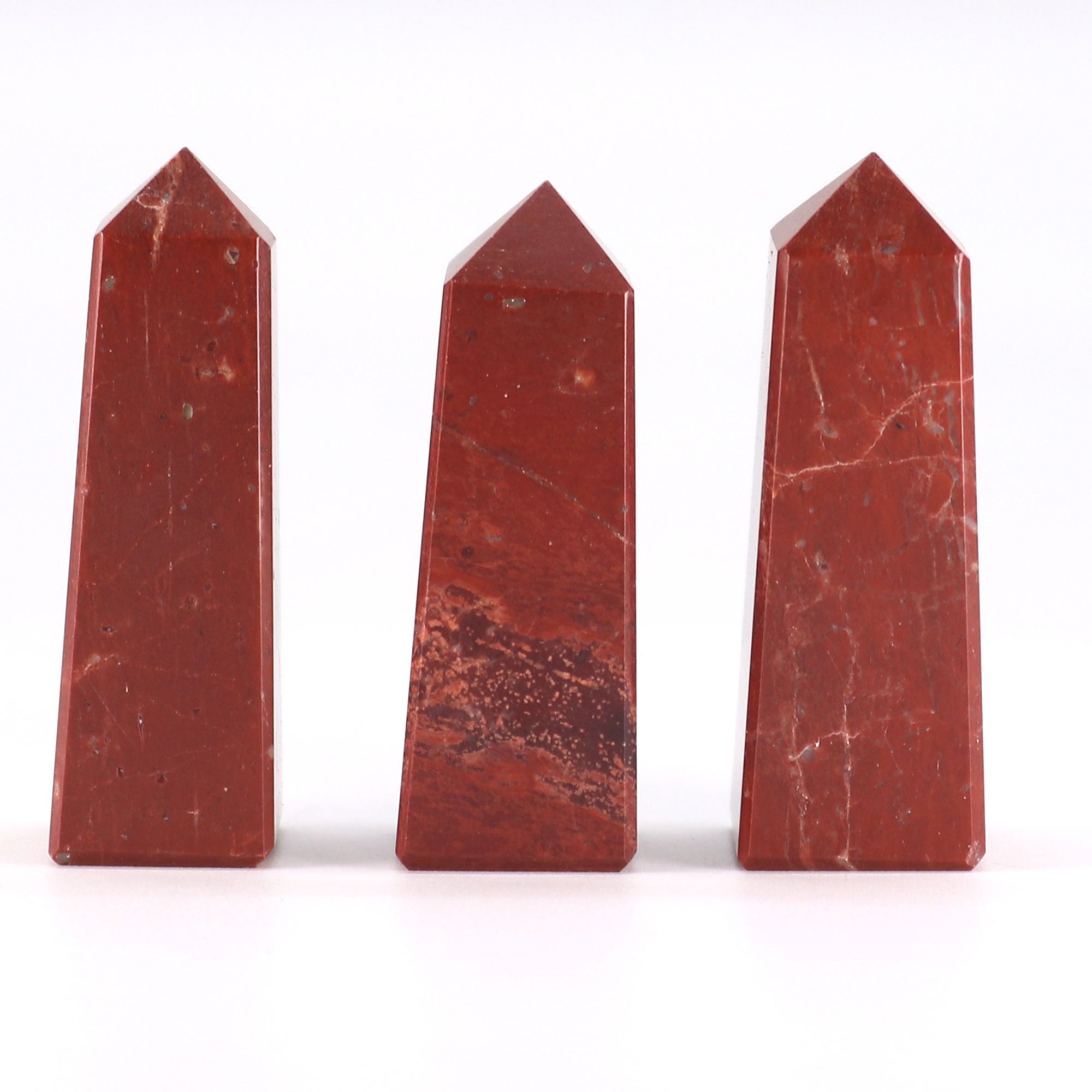 Obélisque Jaspe Rouge poli | Décoration zen ancrage & équilibre