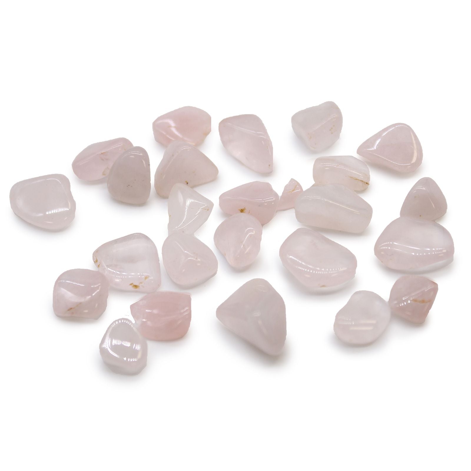 Pierres Roulées Quartz Rose Africain | Lot de 24 Petites Pierres Naturelles
