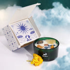 Bougie Aromathérapie Citrus & Pierres Naturelles | Ambiance Soleil & Joie