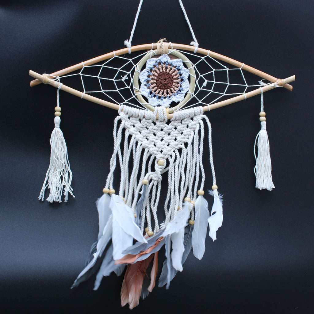 Attrape-Rêves Macramé Œil | Décoration Zen Couleurs Assorties