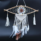 Attrape-Rêves Macramé Œil | Décoration Zen Couleurs Assorties