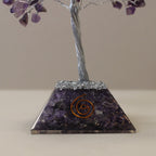 Arbre de Pierres Améthyste & Orgonite | Décoration Zen 160 Pierres
