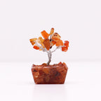 Arbre de Pierres Cornaline & Orgonite | Décoration Zen Miniature