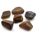 Pierres Roulées Œil de Tigre Africain | Lot de 6 Grandes Pierres Naturelles