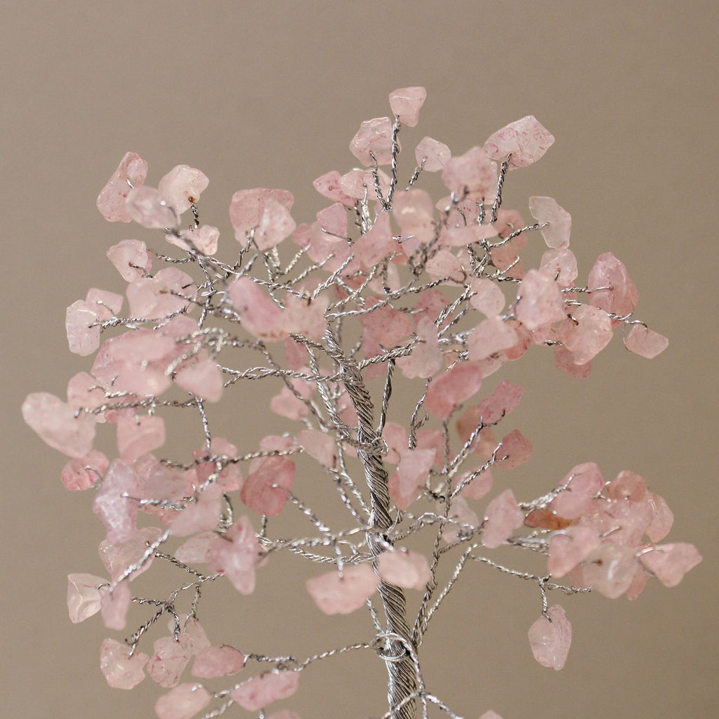 Arbre de Pierres Quartz Rose & Orgonite | Décoration Zen 160 Pierres