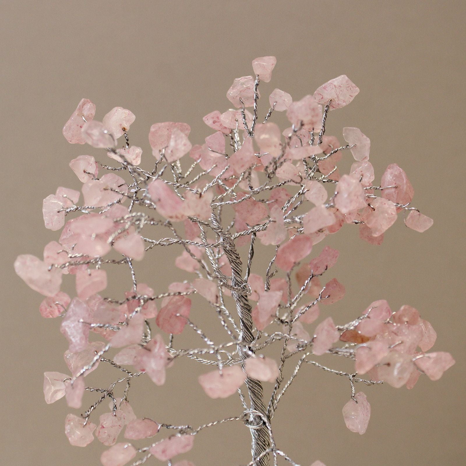 Arbre de Pierres Quartz Rose & Orgonite | Décoration Zen 160 Pierres