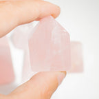 Pointes de Quartz Rose d'Inde | Lot de 7-8 Pierres Naturelles