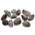 Pierres Roulées Bloodstone Africaine | Lot de 12, Sephtonite Naturelle