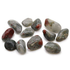 Pierres Roulées Bloodstone Africaine | Lot de 12, Sephtonite Naturelle